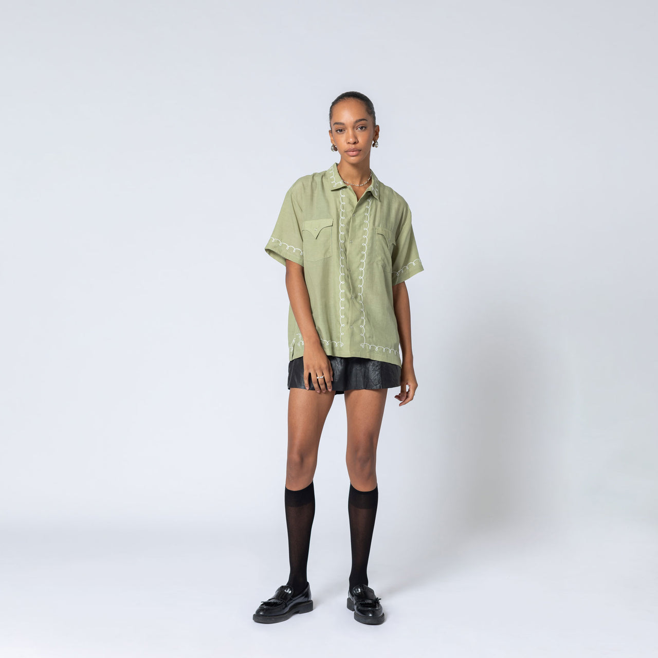 LOOP STITCH KHAKI WEST COAST SHIRT