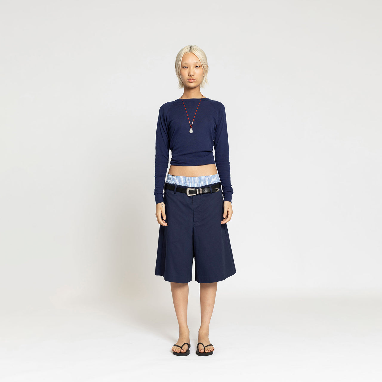 NAVY LONG SHORT