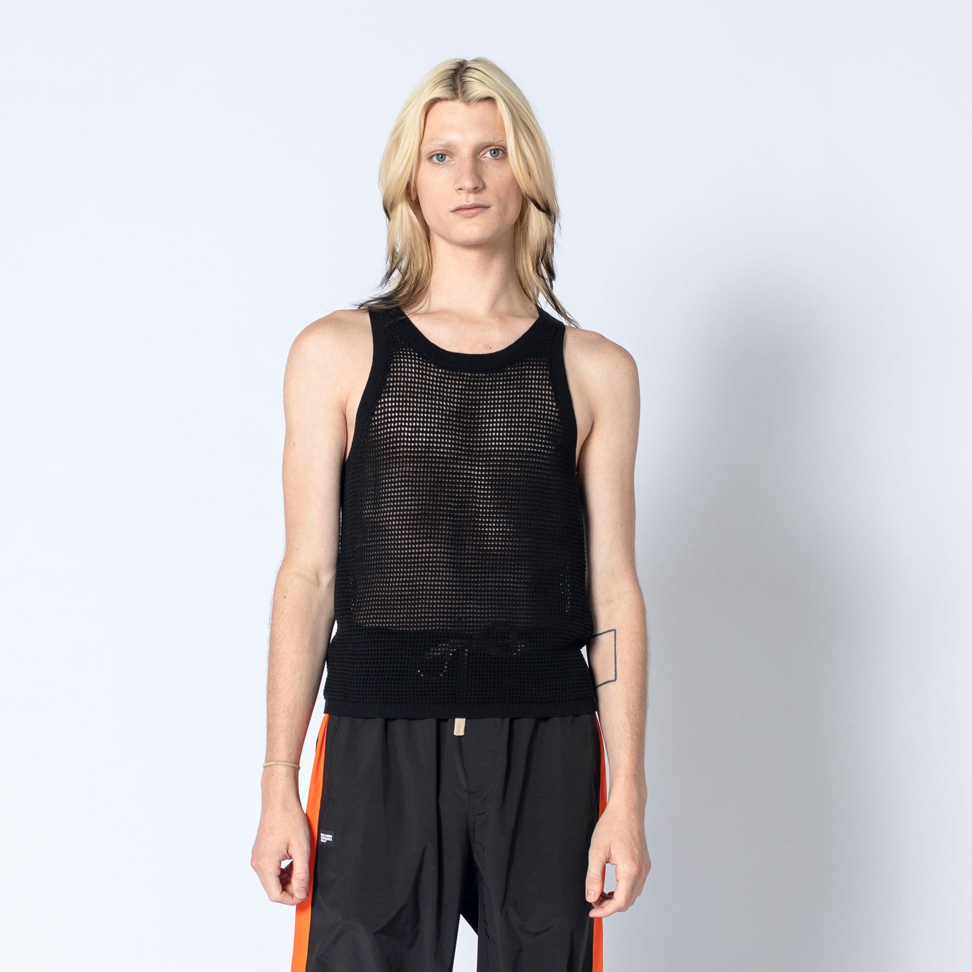 Mesh swim tank top sale